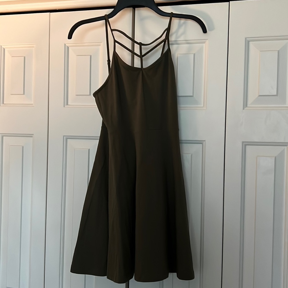 Express green sleeveless dress